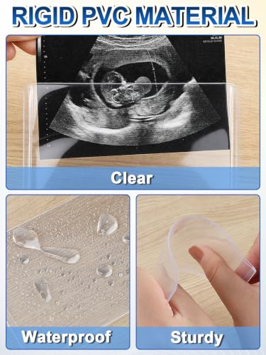 Biggun 3x4 Inch Side Loading Ultrasound Photo Sleeves - Protect Baby's First Memory