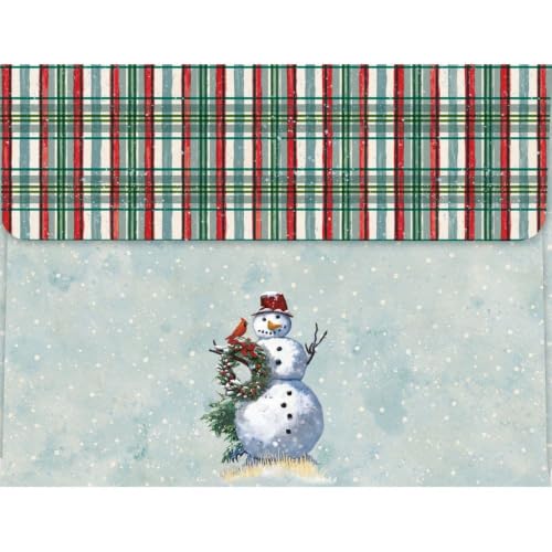 Boxed Christmas Cards Set with Holiday Artwork - 18 Cards & Envelopes
