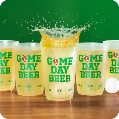 Reusable Plastic Cups 20oz Set for Parties and Tailgates - Athens Football Design