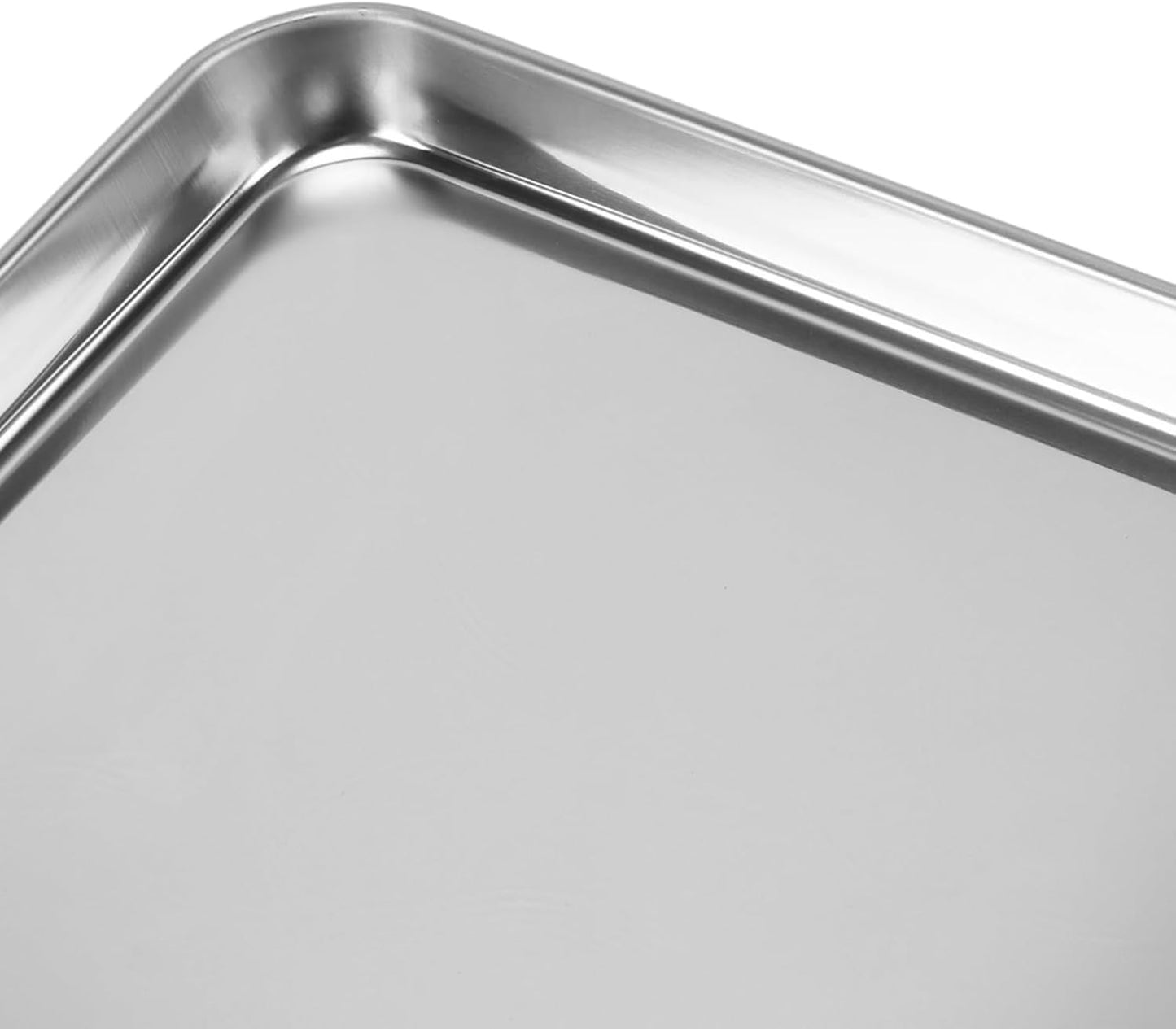 Skiennix Stainless Steel Baking Sheets - 4-Piece Set for Cooking & Roasting | 17.6 x 12.4 x 1 Inch