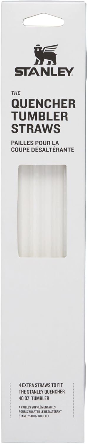 Stanley Quencher Tumbler Straws - Reusable Stainless Steel Replacement Straws for Tumblers | BPA-Free