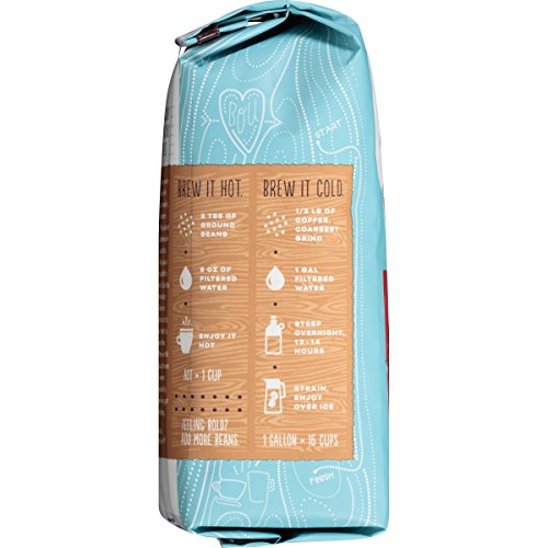 Caribou Coffee, Mahogany Dark Roast, Whole Bean, 12 oz. Bag, Dark Roast Blend of El Salvador, Sumatra, & Guatemala Coffee Beans, Earthy, Dark, & Bold, with A Raw Sugar Finish; Sustainable Sourcing