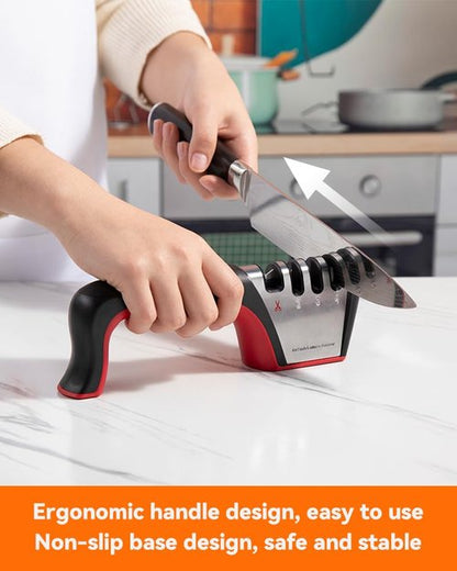 Brigii 4-in-1 Knife Sharpener & Rotary Cheese Grater Hand Crank