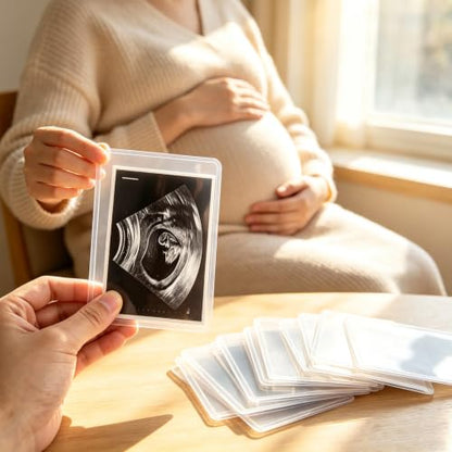 4x6 Side-Loading Ultrasound Photo Protector Case for Sonogram Pictures - Pregnancy Memory