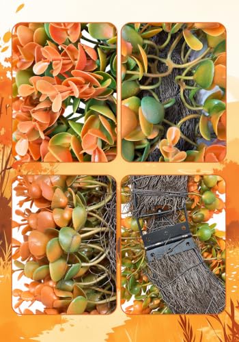 26-Inch Fall Wreath for Front Door Outdoor Farmhouse Decor Burnt Orange