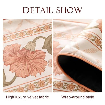 French Velvet Table Runner Harrisd 12"x71" - Designer Elegant Dining Decor