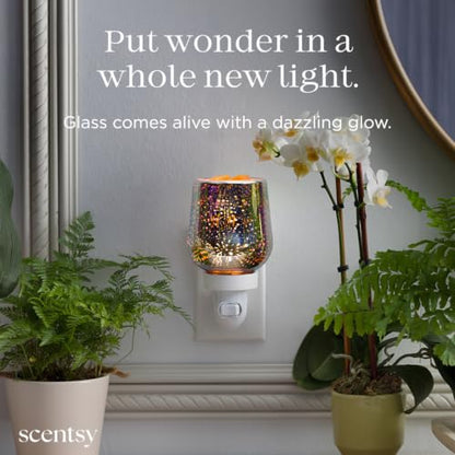 Mini Wax Warmer with Colorful Glow - Plug-In Candle & Scent Diffuser