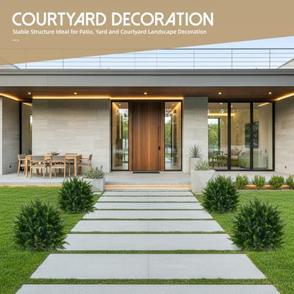 Artificial Topiary Ball Trees - Cedar Foliage, 2 Pack - Variation of THIS listing