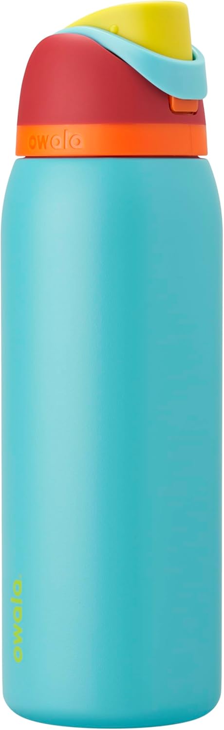 Owala FreeSip Insulated Stainless Steel Water Bottle - BPA-Free, 40 Oz, Perfect for Travel | Summer Sweetness