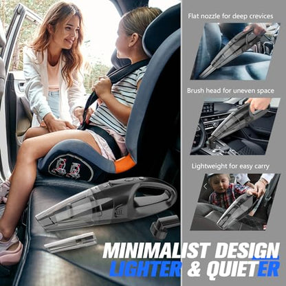 Cordless Handheld Vacuum Cleaner with 12kPa Suction, 25-Minute Runtime