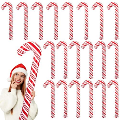 Cute Inflatable Candy Canes Christmas Decorations - 20 Pack 35 Inches