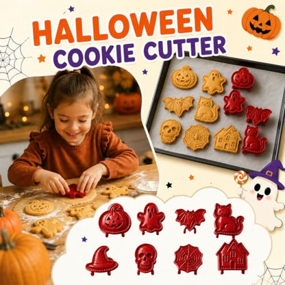 Halloween Mini Hand Pie Mold Set - Spider Web Shape Food Grade Dough Cutter