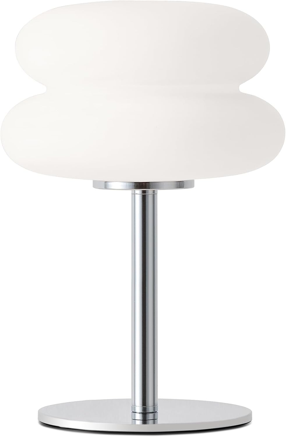 Skiennix White Mushroom Lamp - Dimmable Mid Century Modern Bedside Light for Home Decor | Cute Ambient Lighting