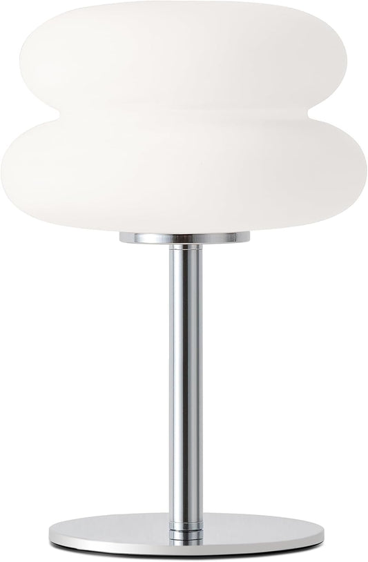 Skiennix White Mushroom Lamp - Dimmable Mid Century Modern Bedside Light for Home Decor | Cute Ambient Lighting