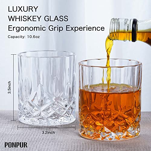 Whiskey Decanter Set with Glasses and Stones - Gift for Men & Dad