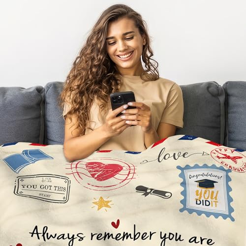 Graduation Blanket 60x80 Inches - Encouragement Gift for Women & Men 2026