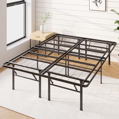 Zinus 16 Inch SmartBase Deluxe Mattress Foundation/ 2 Extra Inches high for Under-Bed Storage/Platform Bed Frame/Box Spring Replacement/Strong/Sturdy/Quiet Noise-Free, Cal King