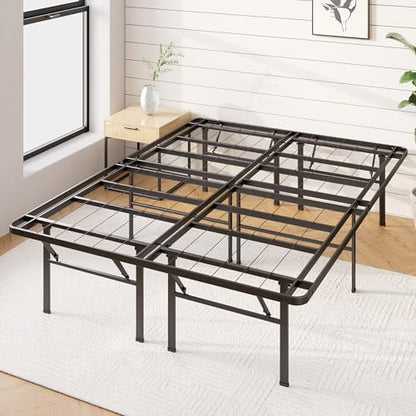 Zinus 16 Inch SmartBase Deluxe Mattress Foundation/ 2 Extra Inches high for Under-Bed Storage/Platform Bed Frame/Box Spring Replacement/Strong/Sturdy/Quiet Noise-Free, Cal King