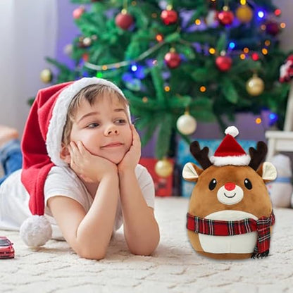 Christmas Milu Deer Plush Toy - 11 Inch Soft Decorative Plushie for Kids & Home - Variation of THIS listing