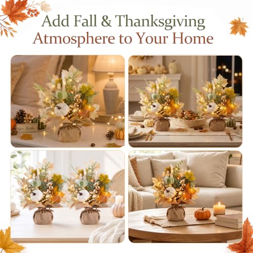 Fall Thanksgiving Table Centerpieces - 2 Pack Fall Decor (Variation of THIS listing)