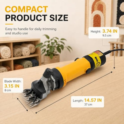Electric Carpet Trimmer with Adjustable Speed and Shearing Guide – 690W Heavy Duty Tool