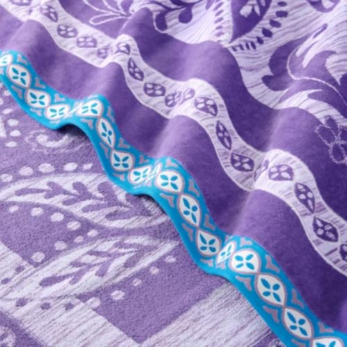 Decorative Jungle Oversized Cotton Beach Towel 40x72 Reversible Jacquard