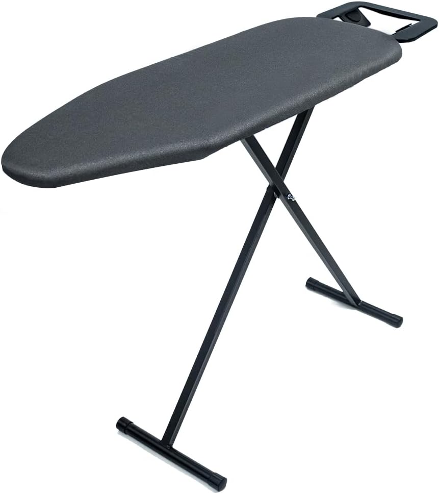 Duwee Ironing Board - 12"x36" Folding Design with Heat Resistant Cover & Thick Felt Pad - Compact & Lightweight, Black
