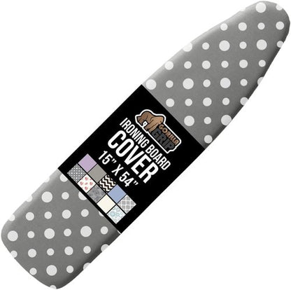 GORILLA GRIP Ironing Board Cover & Pad - Silicone Coating, 400°F Scorch Resistant, 15x54" Dots