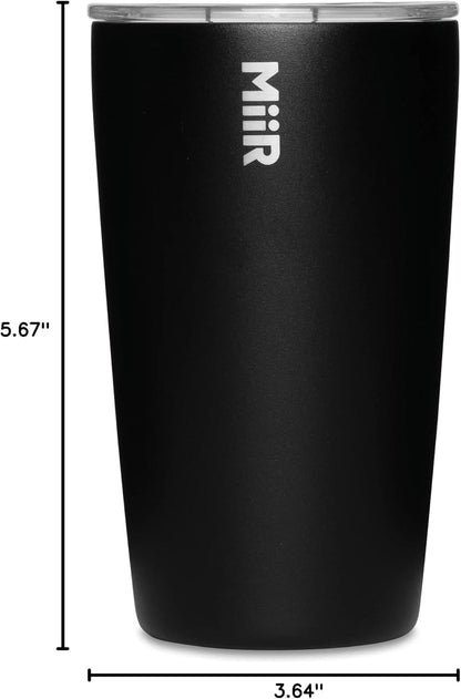 MiiR 12oz Insulated Stainless Steel Tumbler - Splash Proof Slide Lid for Hot & Cold Beverages