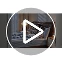 Blue Striped Zipper Bedding Set Twin - Modern Geometric Bed in a Bag