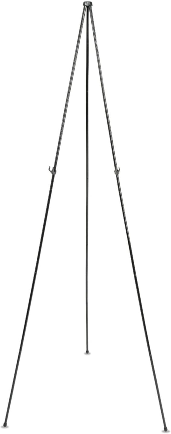 Quartet Adjustable Telescoping Tripod Easel Stand - 63" High, Lightweight, Black | Perfect for Office & School