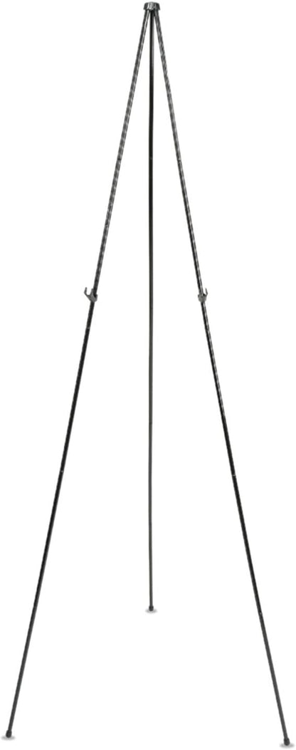 Quartet Adjustable Telescoping Tripod Easel Stand - 63" High, Lightweight, Black | Perfect for Office & School
