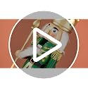 Christmas Nutcracker Decor 12 Inch Wooden Soldier Figurine - Green Gold Variation