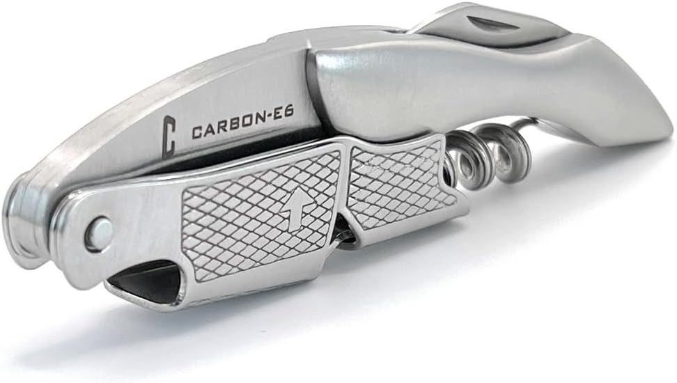 Professional Waiter's Corkscrew Wine Bottle Opener (The ultimate wine key for bartenders, servers, sommeliers, connoisseurs, enologists, and all wine enthusiasts)