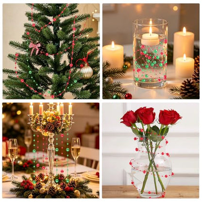 Artificial Floating Pearls Bead Garland for Christmas Decor, 30 Pieces