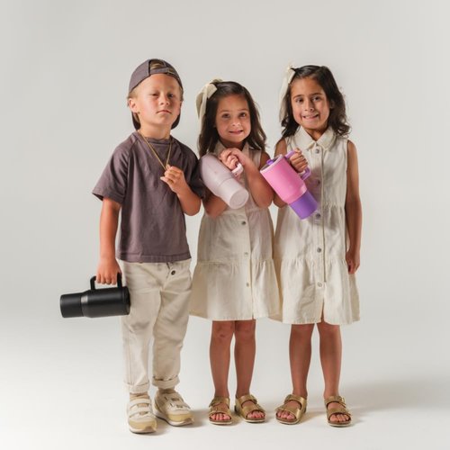 HydroJug Kids - 20 Oz Insulated Water Bottle with Flip Straw & Handle | Leak-Proof & Durable - Riptide
