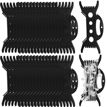 Christmas Light Storage Holder Reel - Black, 36 Pack