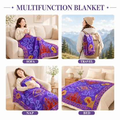 All-Season Soft Throw Blanket 150x100 CM - Cozy Microfiber Bedding