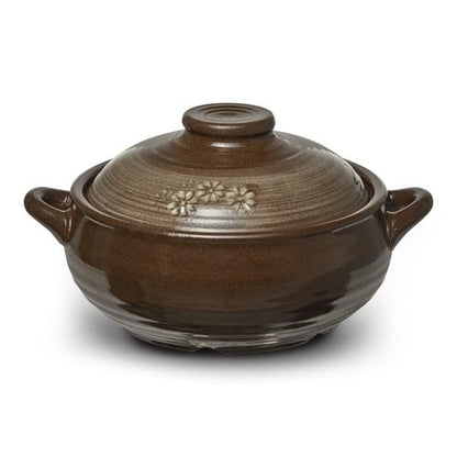 Dolsot Korean Stone Bowl Clay Pot for Cooking - Large 34oz, Includes Lid