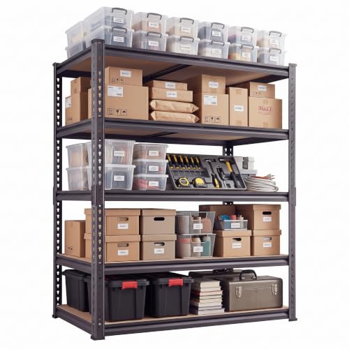 36-Inch Garage Shelving Rack - 2200 LBS Capacity, Deep 16" 5-Tier Storage