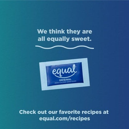 EQUAL 0 Calorie Sweetener - Zero Calorie Sugar Substitute Packets | 500 Count for Healthy Living