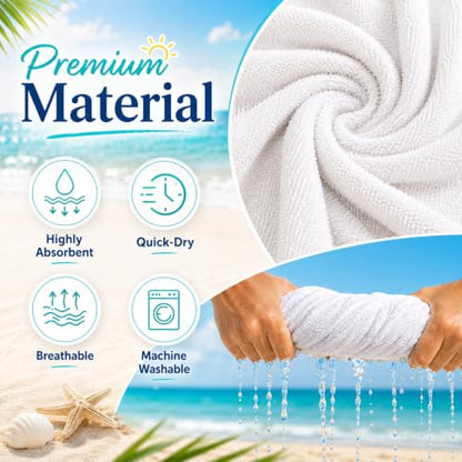 Personalized Beach Towel with Photo and Name - 30x60 Custom Beach Towel - 1 Photo Variation