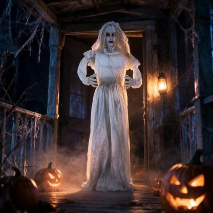 Ghost Bride Halloween Animatronic Decor 5.5FT Outdoor Haunted Display