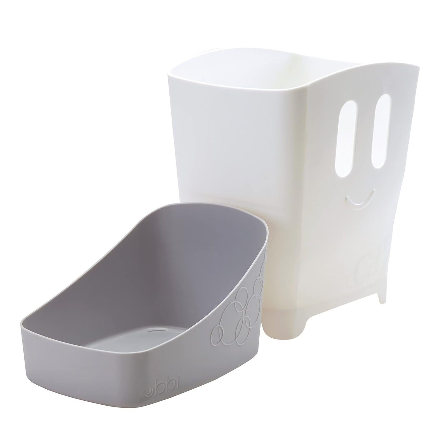 Ubbi Bath Toy Organizer - Freestanding Caddy with Removable Drying Rack for Toddlers | Gray