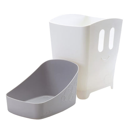 Ubbi Bath Toy Organizer - Freestanding Caddy with Removable Drying Rack for Toddlers | Gray