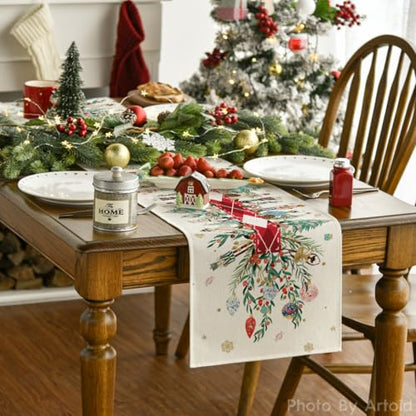 Nutcracker Christmas Table Runner 13x60 Inch Home Decor - Red