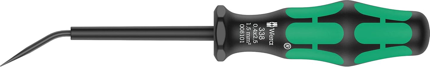 Wera Actuation Tool for Terminal Blocks - 338 Spring Cage Design, 0.4 x 2.5 x 81 mm