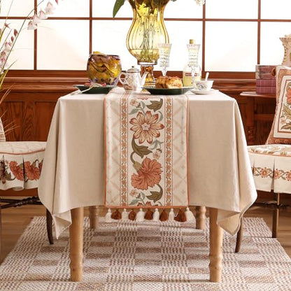 French Velvet Table Runner Harrisd 12"x71" - Designer Elegant Dining Decor