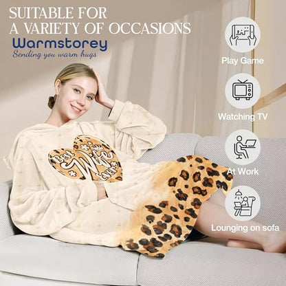 Warmstorey Best Wife Ever Hoodie Blanket - Funny Wife Gift for Mother's Day