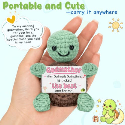 Godmother Crochet Turtle Gift from Godchild - Variation of THIS listing